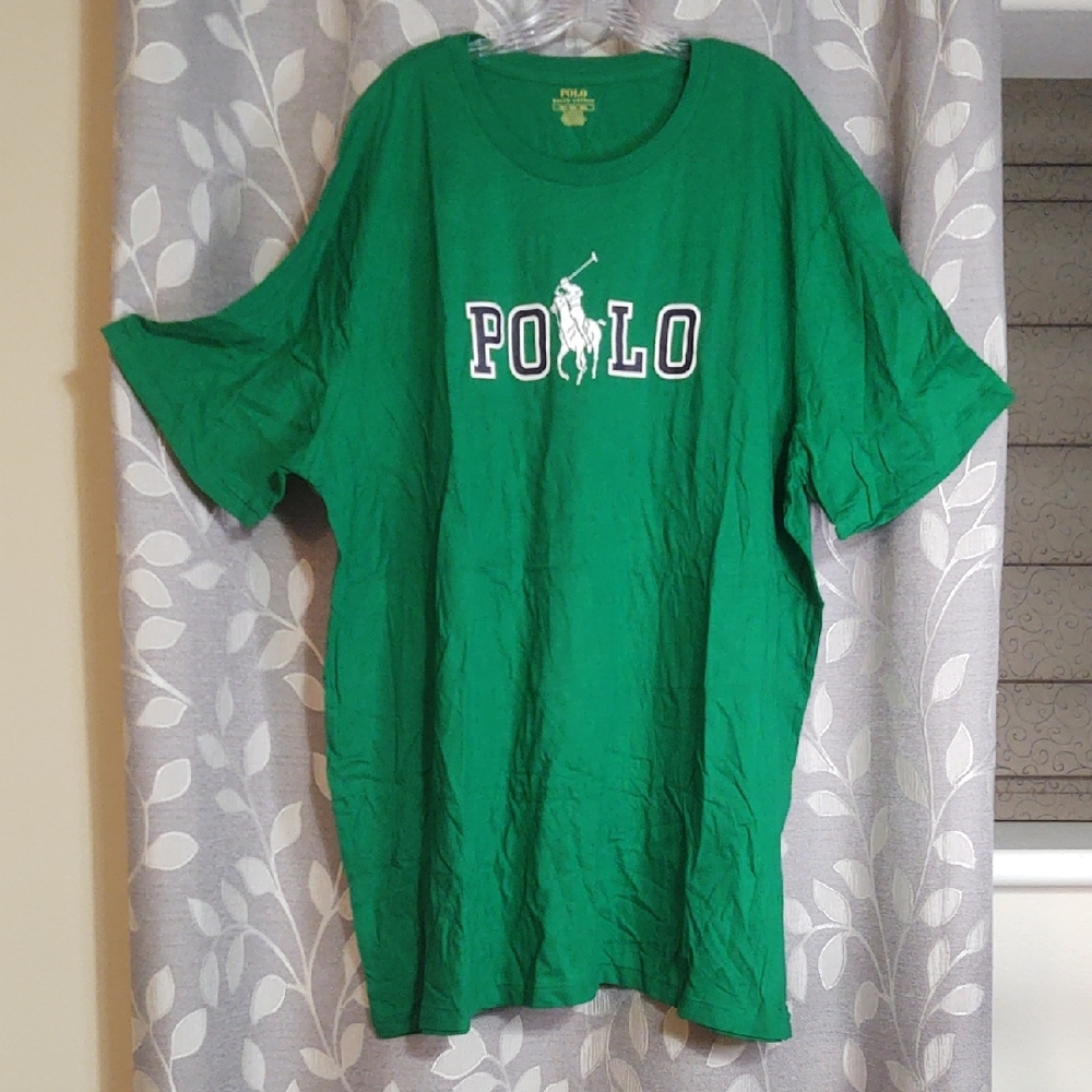 Polo by Ralph Lauren Vibrant Green Graphic Tee size 3XLT